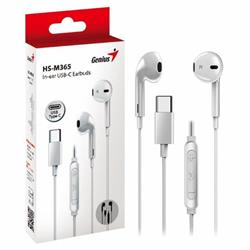 AURICULAR GENIUS HS M365 USB C CON MIC (IN EAR) BLANCO